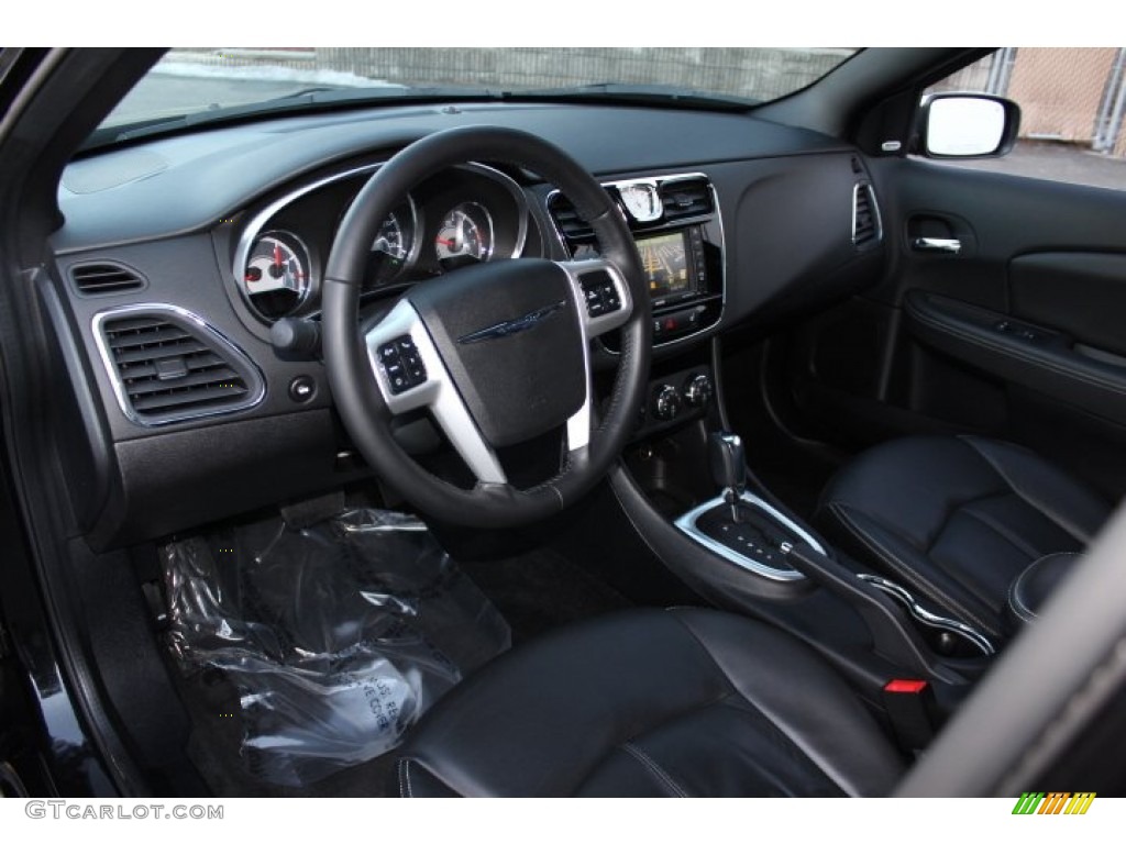 Black Interior 2011 Chrysler 200 Limited Photo #75746405
