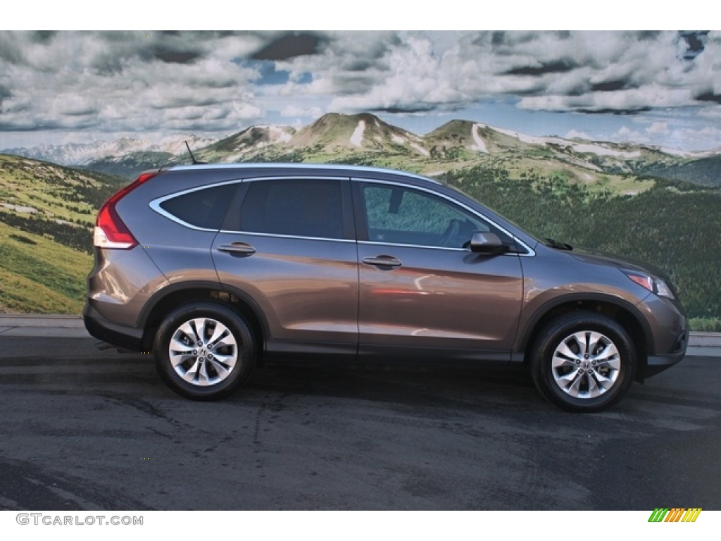 2012 CR-V EX-L 4WD - Polished Metal Metallic / Beige photo #2