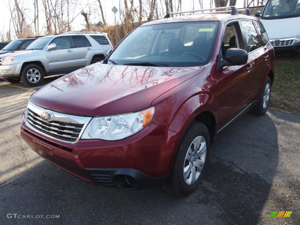 Camellia Red Pearl 2009 Subaru Forester 2.5 X Exterior Photo #75747893