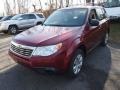 Camellia Red Pearl 2009 Subaru Forester 2.5 X Exterior