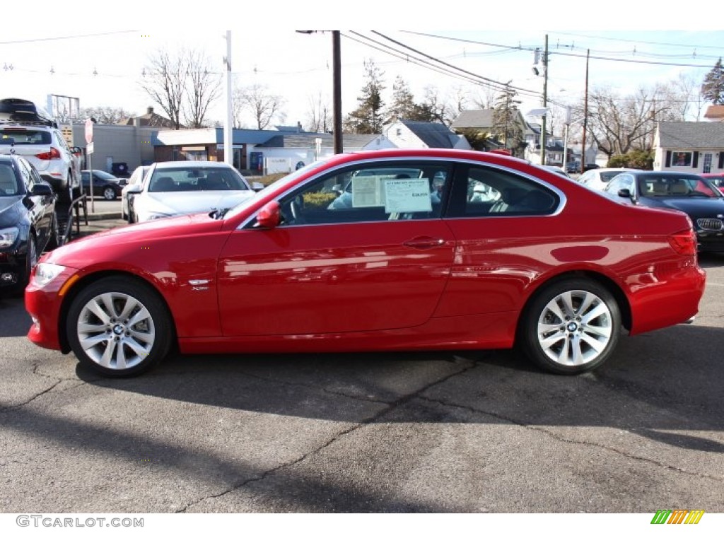 2013 3 Series 328i xDrive Coupe - Crimson Red / Black photo #8