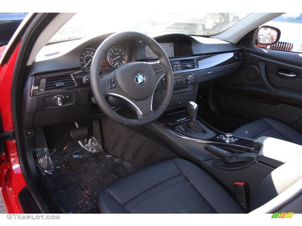 Black Interior 2013 BMW 3 Series 328i xDrive Coupe Photo #75748354