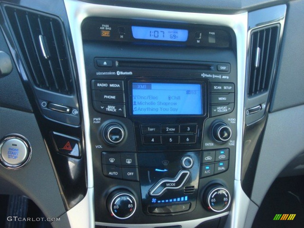 2012 Sonata Limited - Iridescent Silver Blue Pearl / Gray photo #16