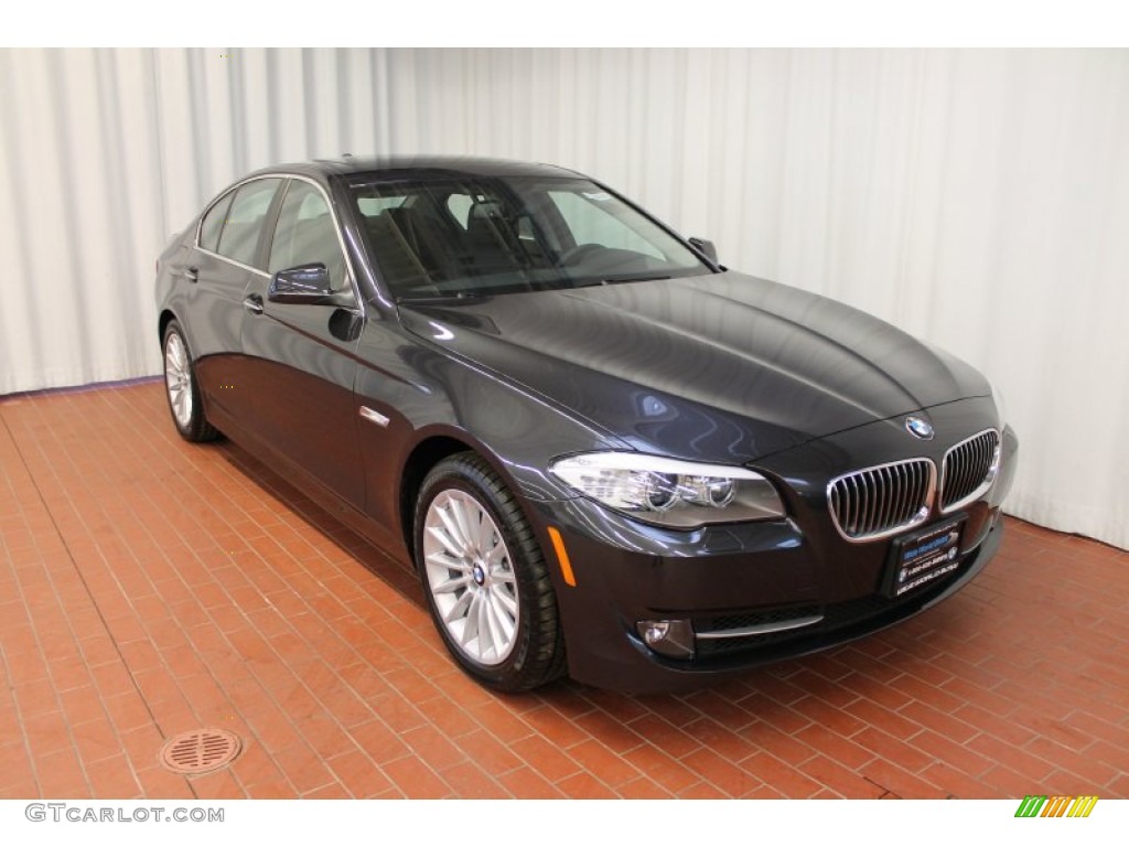 2013 5 Series 535i xDrive Sedan - Dark Graphite Metallic II / Black photo #1