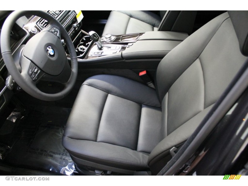 Black Interior 2013 BMW 5 Series 535i xDrive Sedan Photo #75750434