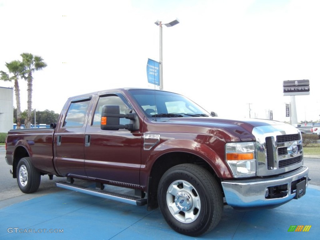 Royal Red Metallic 2010 Ford F250 Super Duty XLT Crew Cab Exterior Photo #75750743