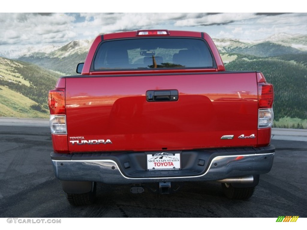 2013 Tundra Platinum CrewMax 4x4 - Barcelona Red Metallic / Black photo #4