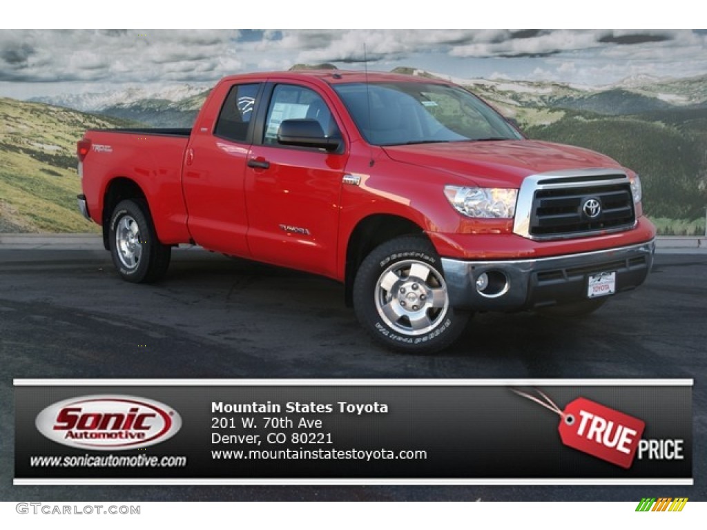 2013 Tundra SR5 TRD Double Cab 4x4 - Radiant Red / Graphite photo #1