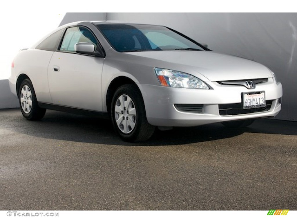 2004 Accord LX Coupe - Satin Silver Metallic / Black photo #1