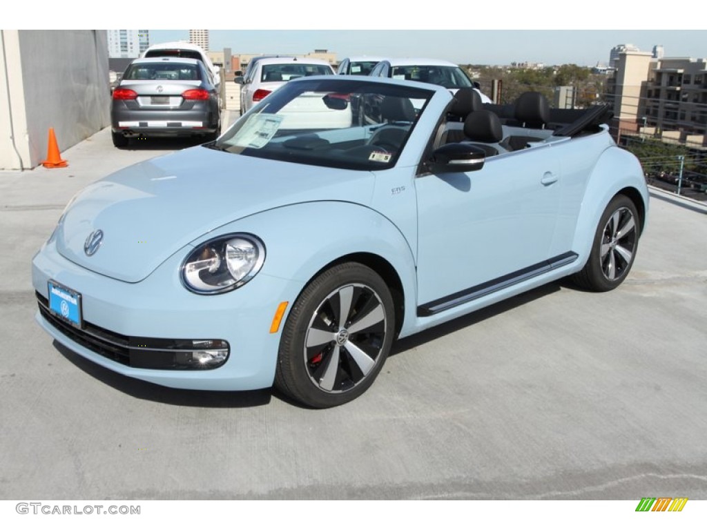 2013 Beetle Turbo Convertible 60s Edition - Denim Blue / Black/Blue photo #3
