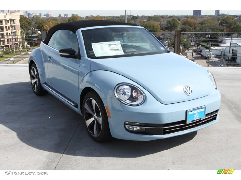 2013 Beetle Turbo Convertible 60s Edition - Denim Blue / Black/Blue photo #9