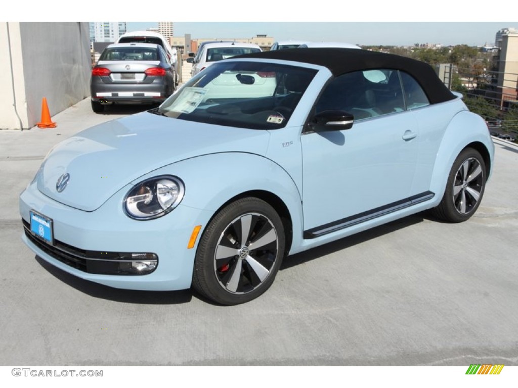 2013 Beetle Turbo Convertible 60s Edition - Denim Blue / Black/Blue photo #11