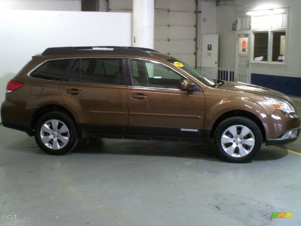 2011 Outback 2.5i Premium Wagon - Caramel Bronze Pearl / Warm Ivory photo #3