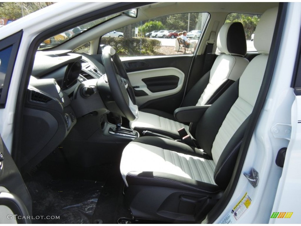 2013 Fiesta Titanium Hatchback - Oxford White / Arctic White Leather photo #5