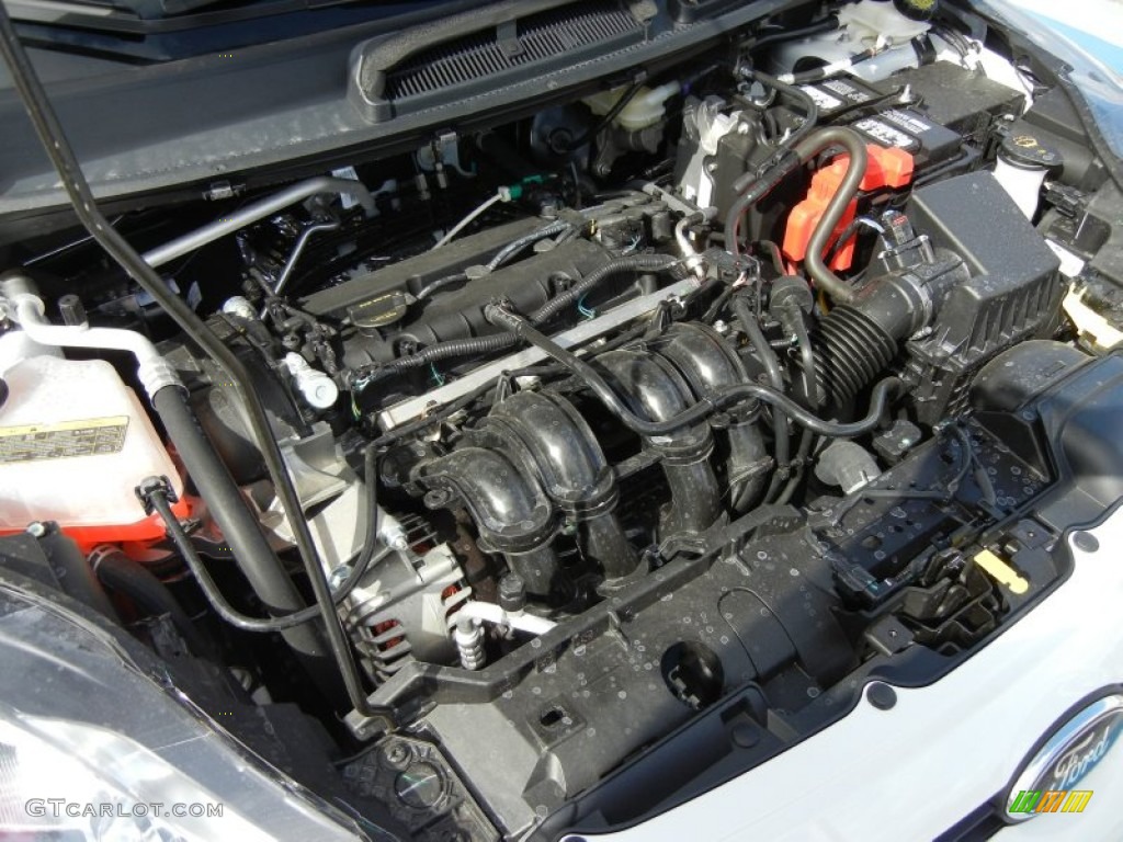 2013 Ford Fiesta Titanium Hatchback 1.6 Liter DOHC 16-Valve Ti-VCT Duratec 4 Cylinder Engine Photo #75752800