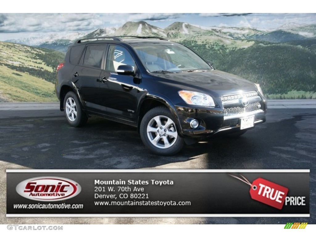 2012 RAV4 V6 Limited 4WD - Black / Sand Beige photo #1