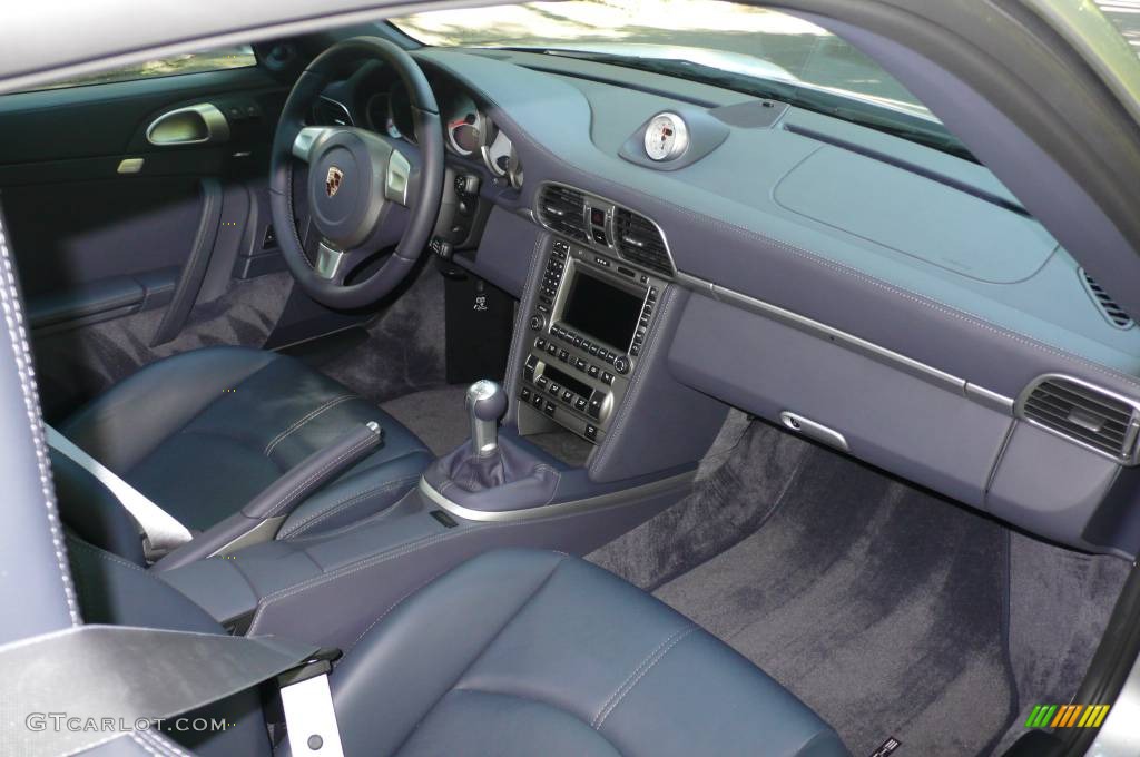 Sea Blue Interior 2007 Porsche 911 Turbo Coupe Photo #757536