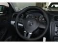 Titan Black 2013 Volkswagen Jetta SE Sedan Steering Wheel