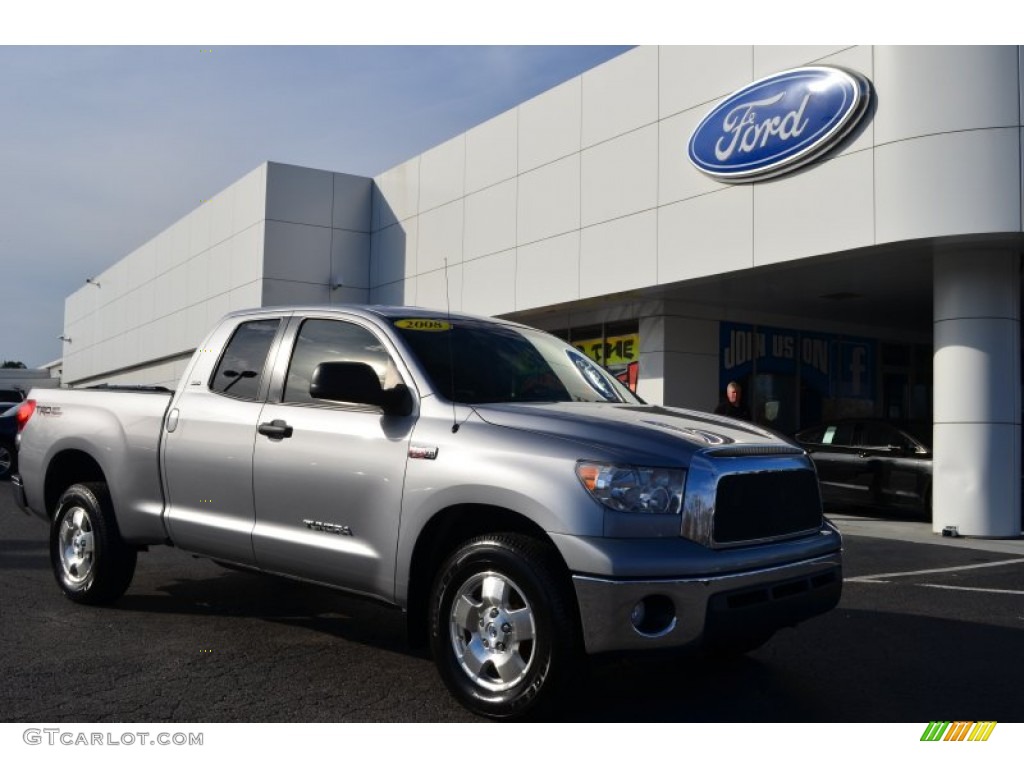 2008 Tundra SR5 TRD Double Cab 4x4 - Silver Sky Metallic / Graphite Gray photo #1