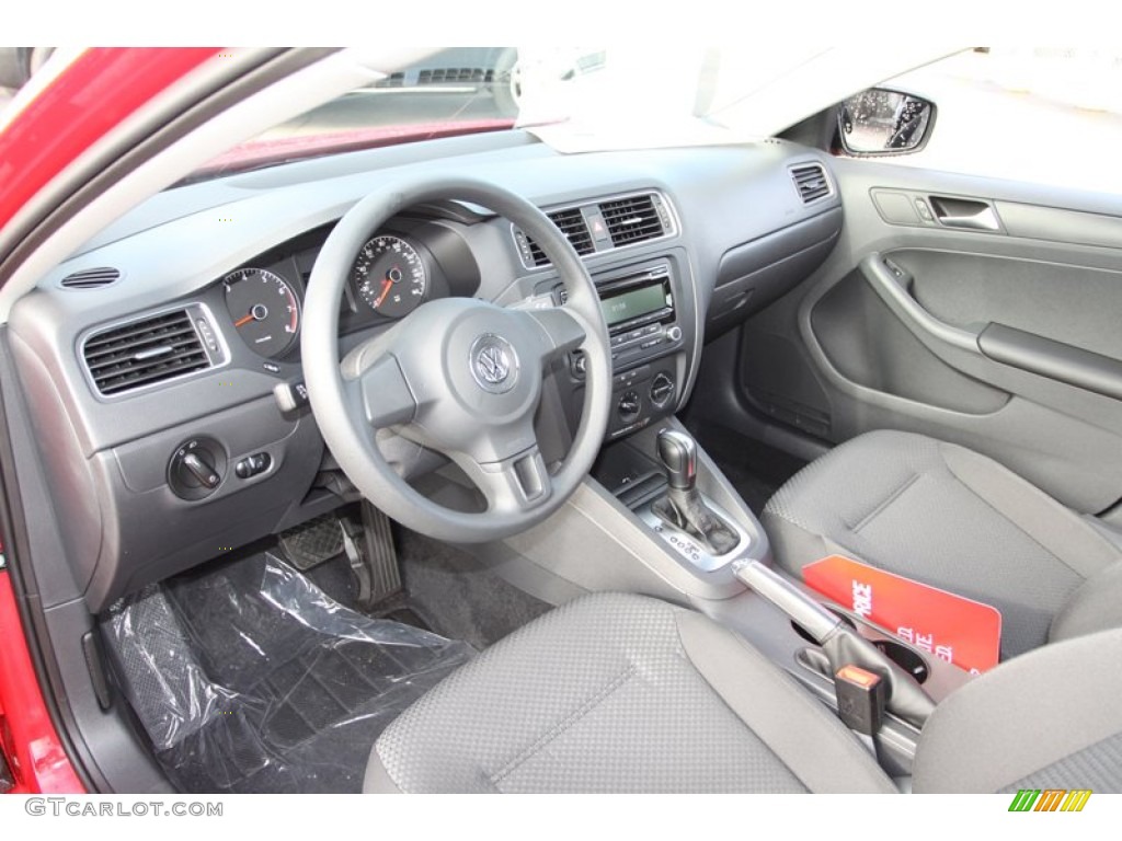Titan Black Interior 2013 Volkswagen Jetta S Sedan Photo #75755592