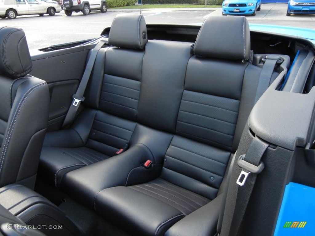 Charcoal Black Interior 2013 Ford Mustang V6 Premium Convertible Photo #75755670