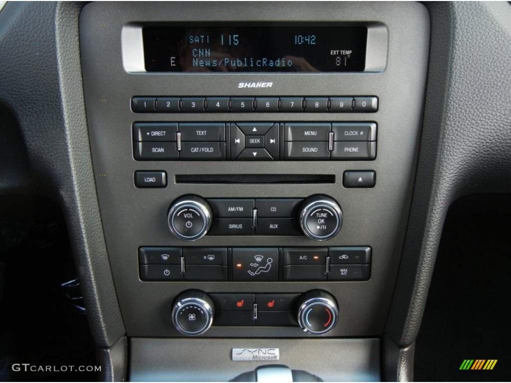 2013 Ford Mustang V6 Premium Convertible Controls Photo #75755732