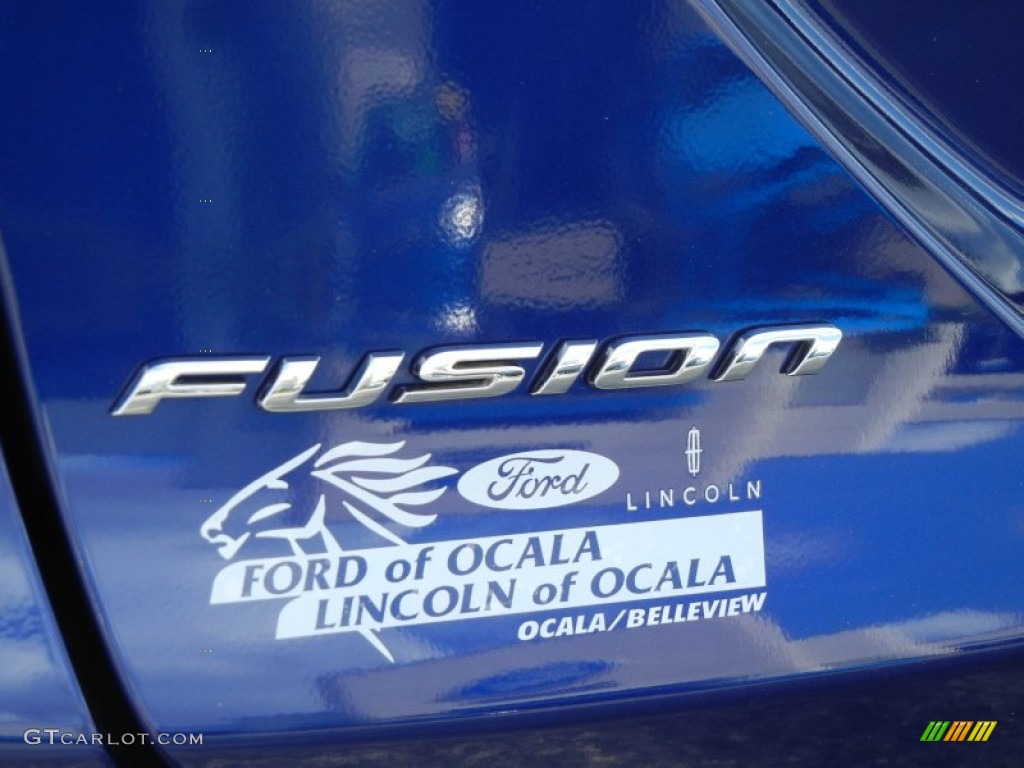 2013 Fusion SE 1.6 EcoBoost - Deep Impact Blue Metallic / Dune photo #4