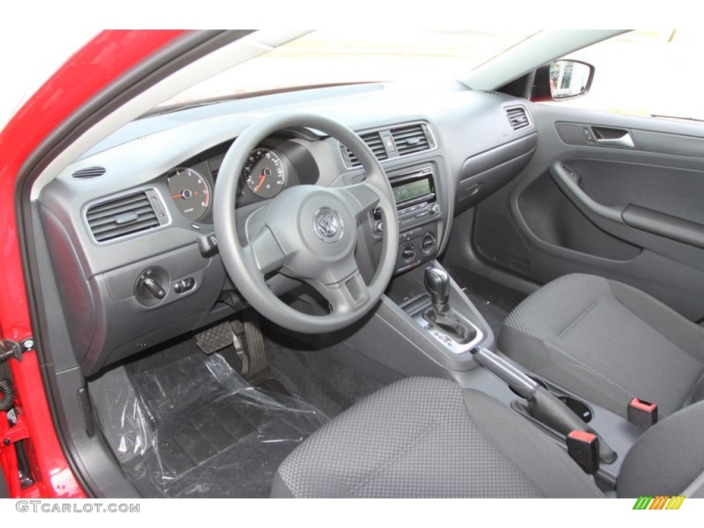 Titan Black Interior 2013 Volkswagen Jetta S Sedan Photo #75756051