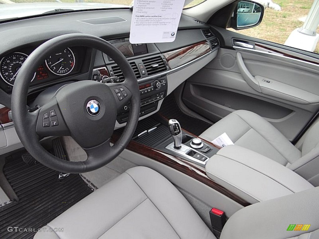Grey Nevada Leather Interior 2009 BMW X5 xDrive30i Photo #75757980