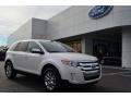 2013 White Platinum Tri-Coat Ford Edge SEL  photo #1