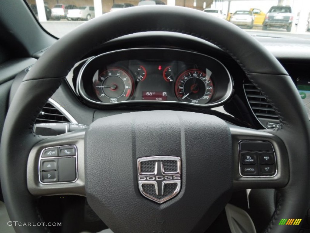 2013 Dart Rallye - Tungsten Metallic / Black/Light Diesel Gray photo #16