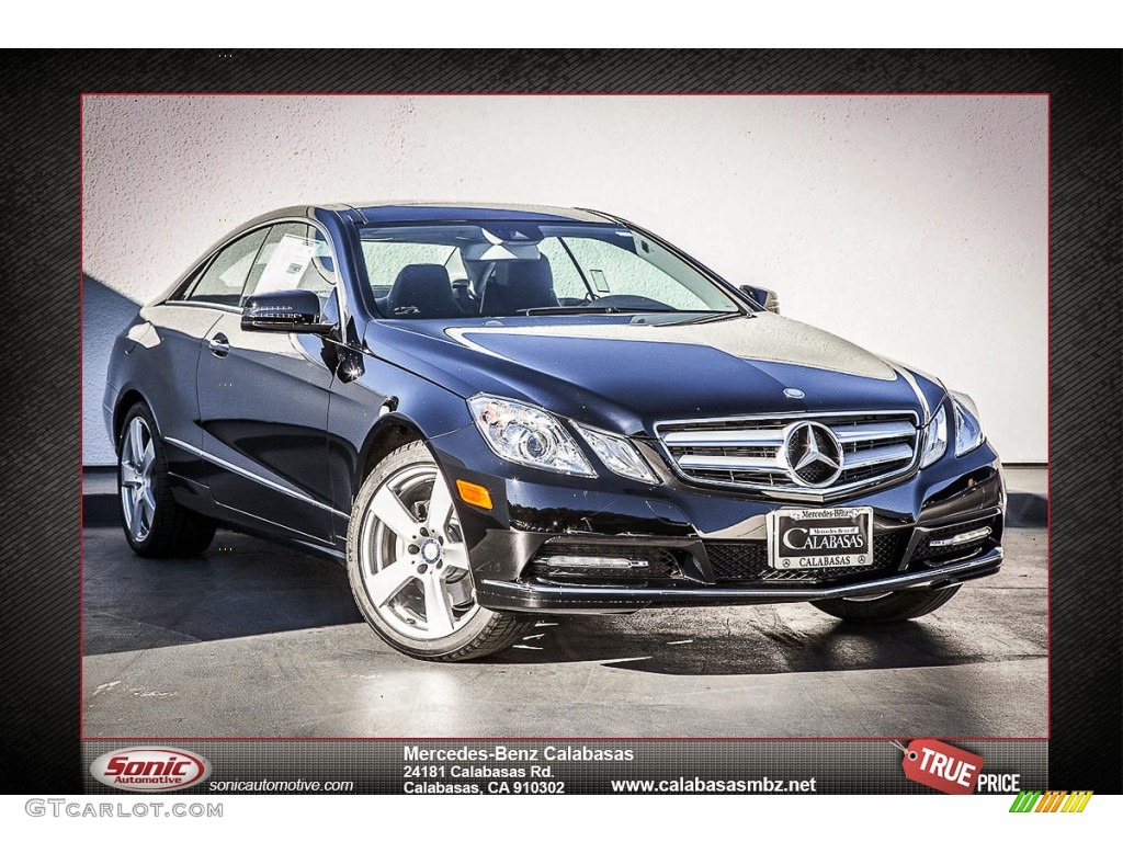 2013 E 550 Coupe - Black / Black photo #1