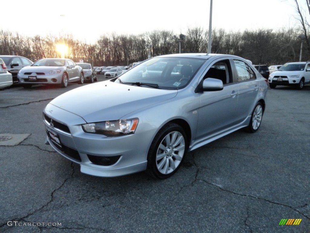 Apex Silver Metallic 2010 Mitsubishi Lancer Sportback GTS Exterior Photo #75760884