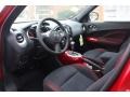 2013 Nissan Juke Black/Red/Red Trim Interior Prime Interior Photo