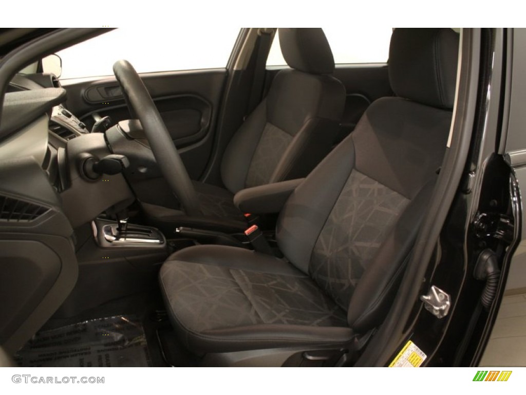 Charcoal Black Interior 2012 Ford Fiesta SE Sedan Photo #75763190
