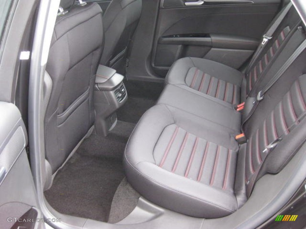 SE Appearance Package Charcoal Black/Red Stitching Interior 2013 Ford Fusion SE 1.6 EcoBoost Photo #75763721
