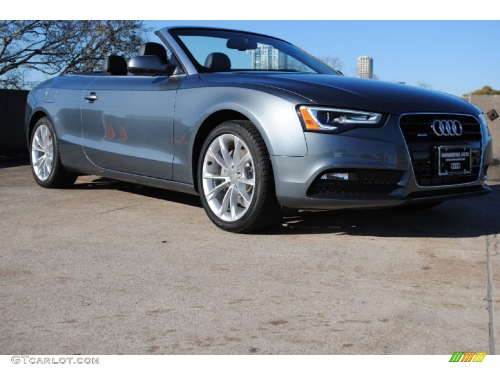 2013 A5 2.0T quattro Cabriolet - Monsoon Gray Metallic / Black photo #1