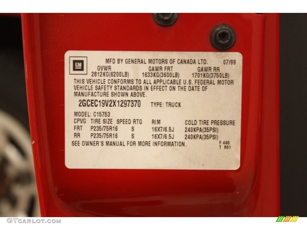 1999 Silverado 1500 LS Extended Cab - Victory Red / Graphite photo #15
