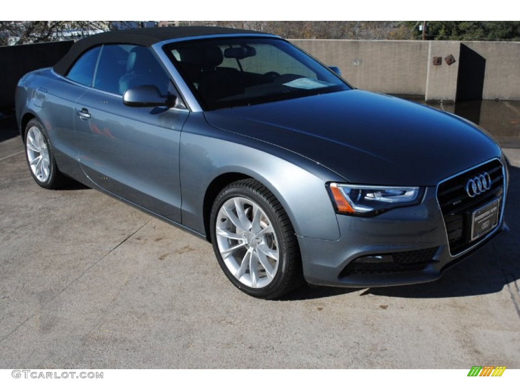 2013 A5 2.0T quattro Cabriolet - Monsoon Gray Metallic / Black photo #9