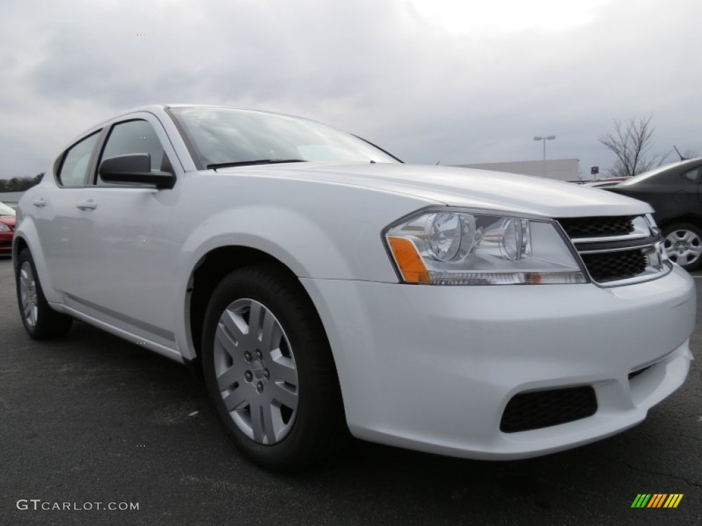 New Bright White 2013 Dodge Avenger SE Exterior Photo #75764228