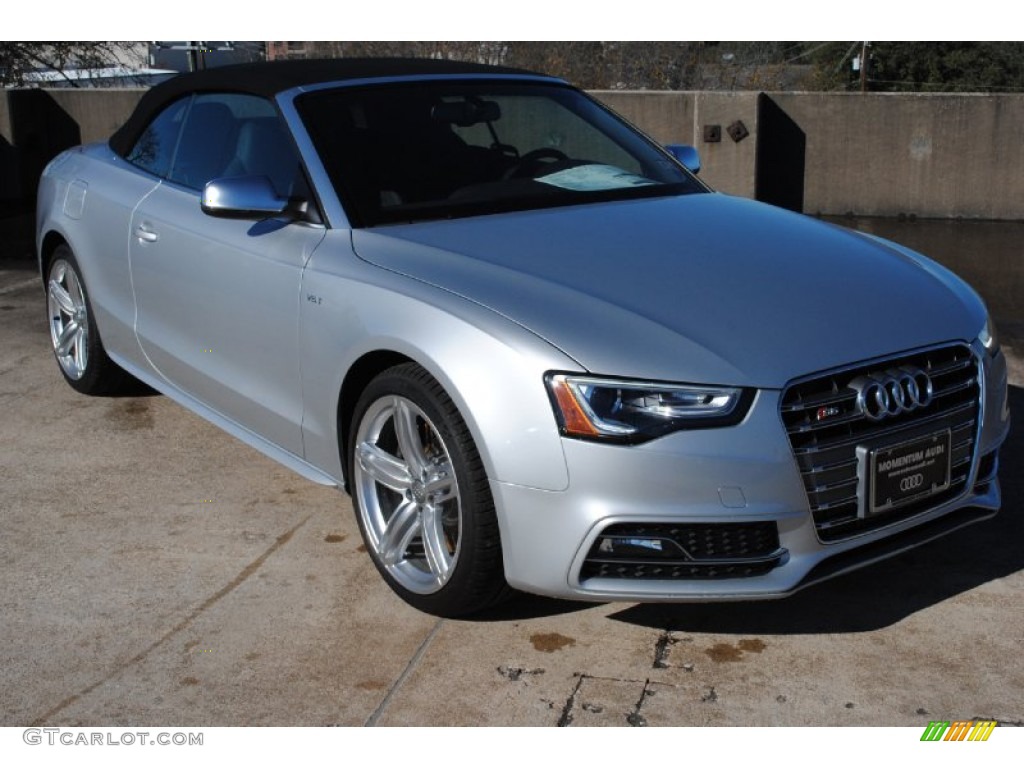 Ice Silver Metallic 2013 Audi S5 3.0 TFSI quattro Convertible Exterior Photo #75764726