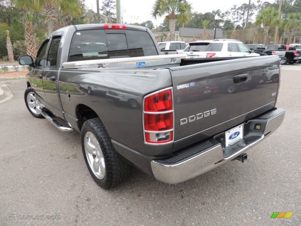 2003 Ram 1500 SLT Quad Cab - Graphite Metallic / Taupe photo #15