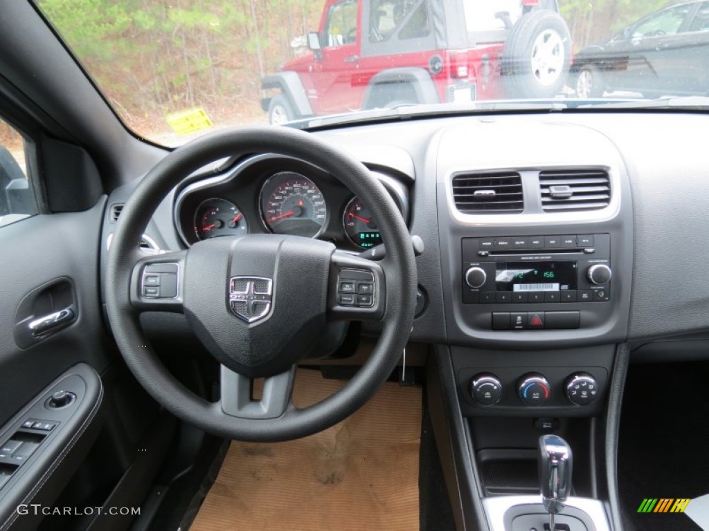 2013 Dodge Avenger SE Black Dashboard Photo #75765343