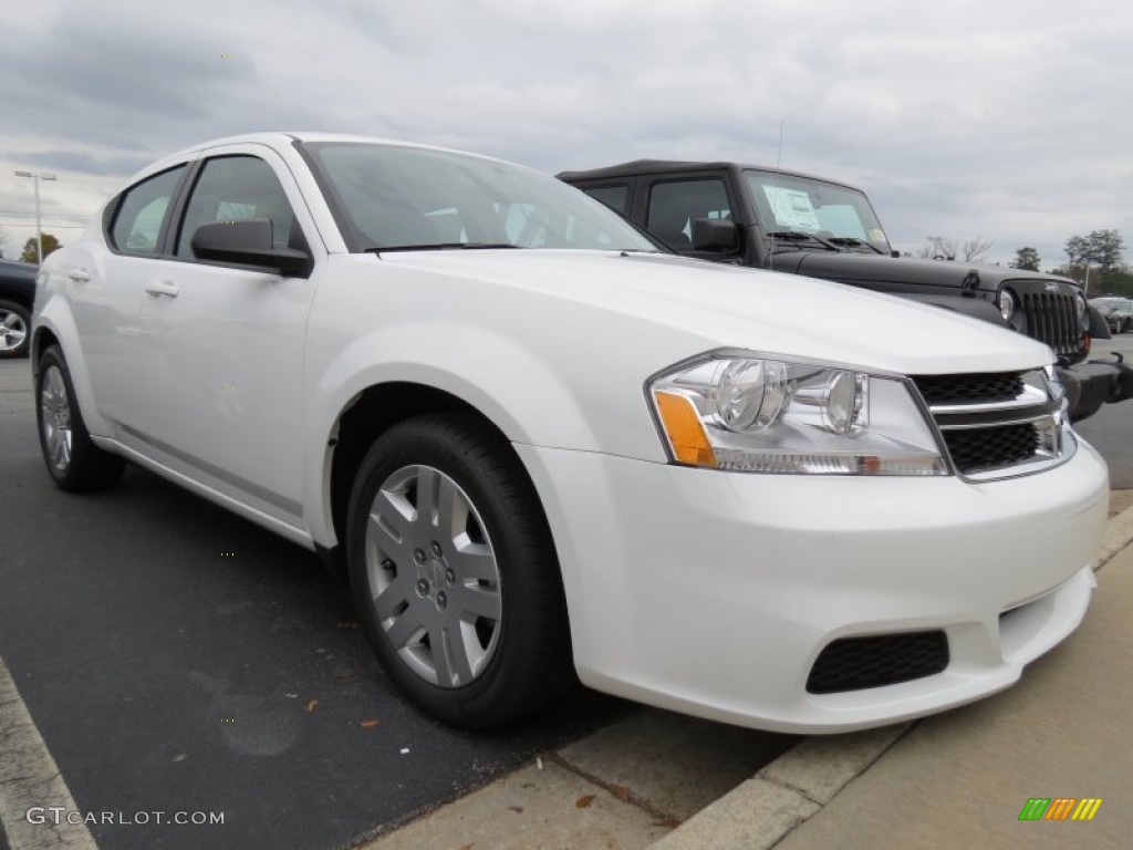 New Bright White 2013 Dodge Avenger SE Exterior Photo #75765602