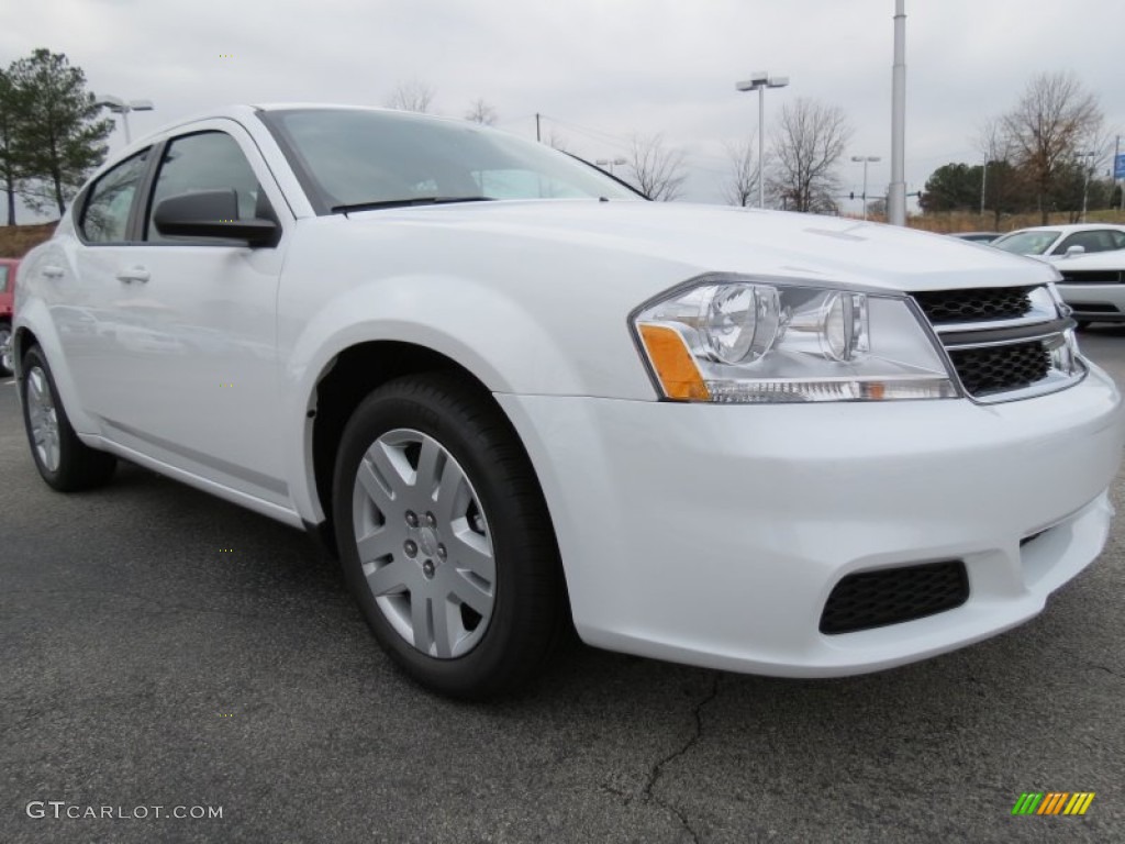 New Bright White 2013 Dodge Avenger SE Exterior Photo #75765989