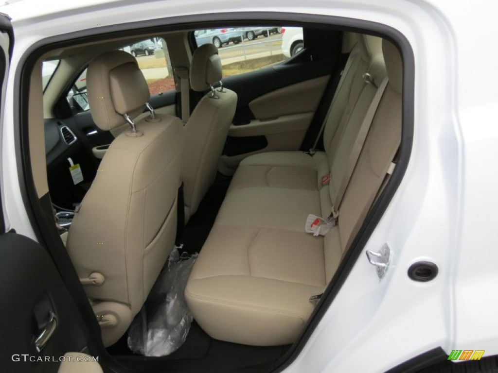 Black/Light Frost Beige Interior 2013 Dodge Avenger SE Photo #75766037