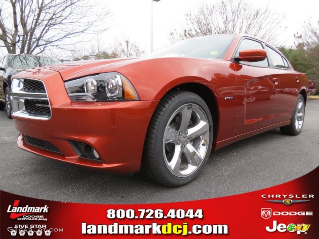 2013 Charger R/T - Copperhead Pearl / Black photo #1