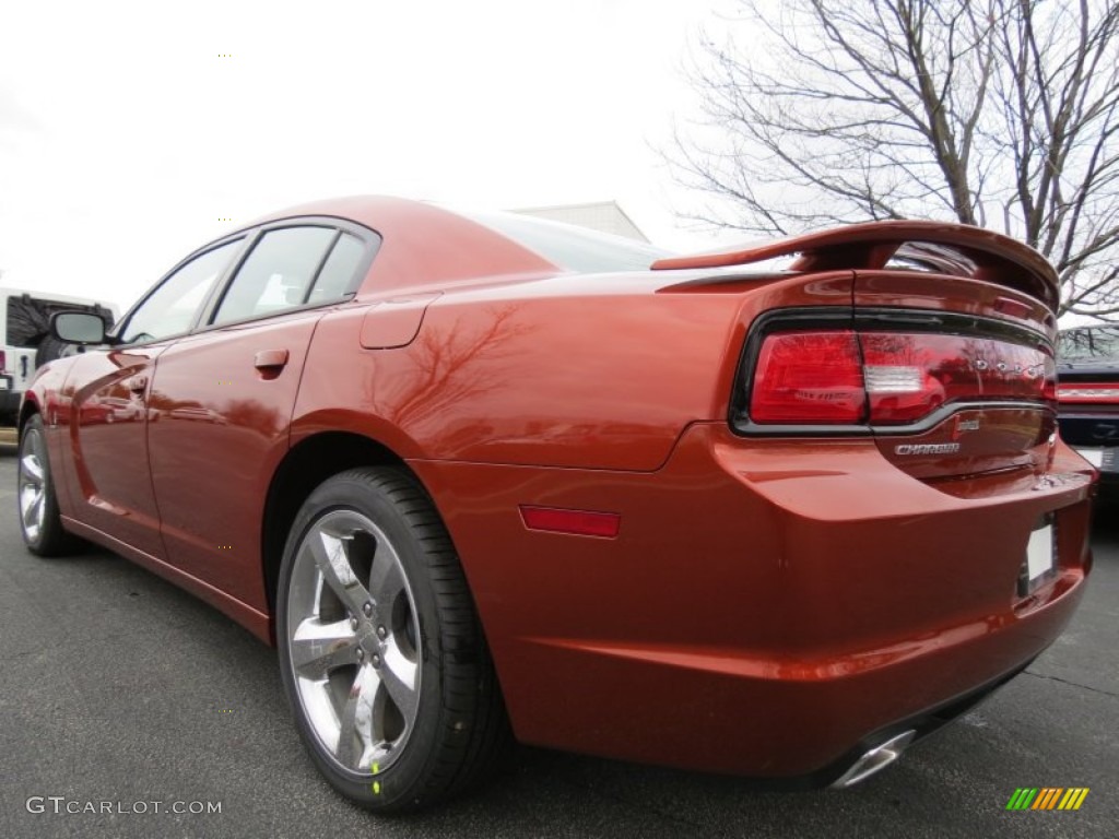 2013 Charger R/T - Copperhead Pearl / Black photo #2