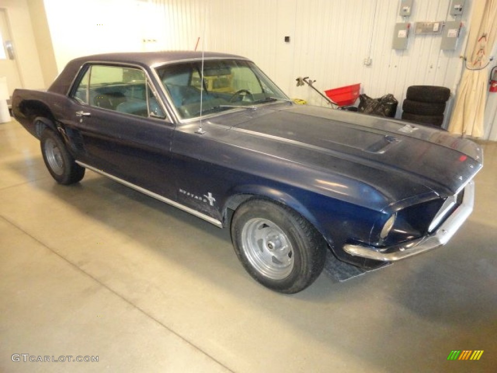 Nightmist Blue 1967 Ford Mustang Coupe Exterior Photo #75767096