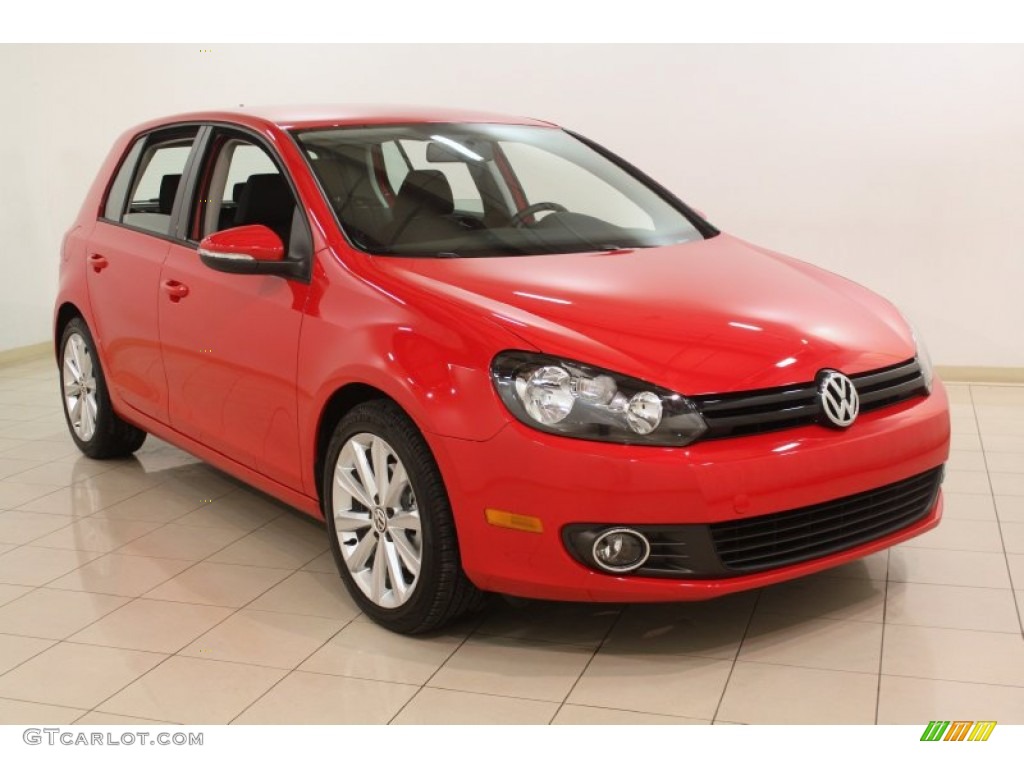 Tornado Red 2013 Volkswagen Golf 4 Door TDI Exterior Photo #75767144